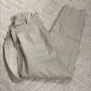 Express High waisted linen trouser pants